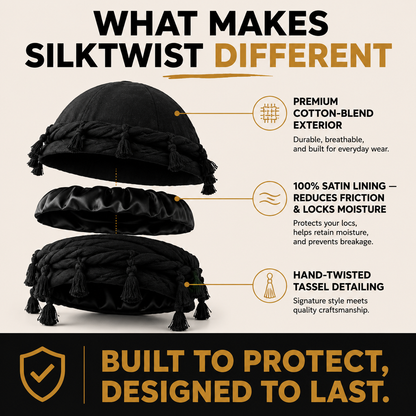 Satin-Lined SilkTwist Turban