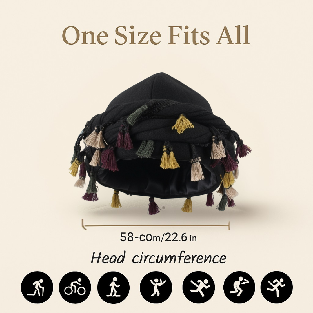 SilkTwist Multi-Tassel Turban