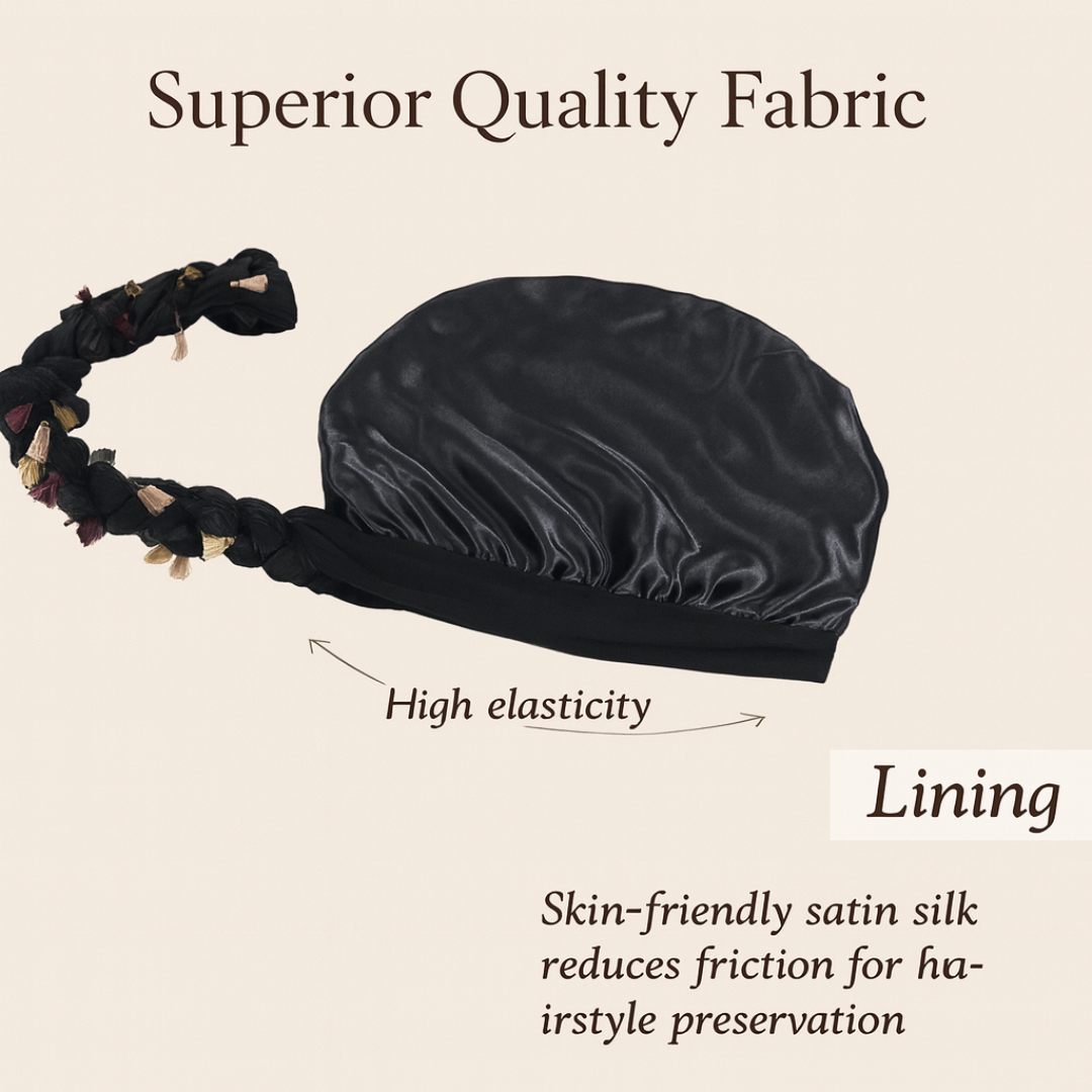 SilkTwist Multi-Tassel Turban